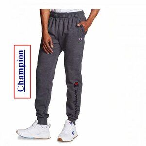 NWT Champion Men's Powerblend Graphic Fleece Joggers Size Medium
